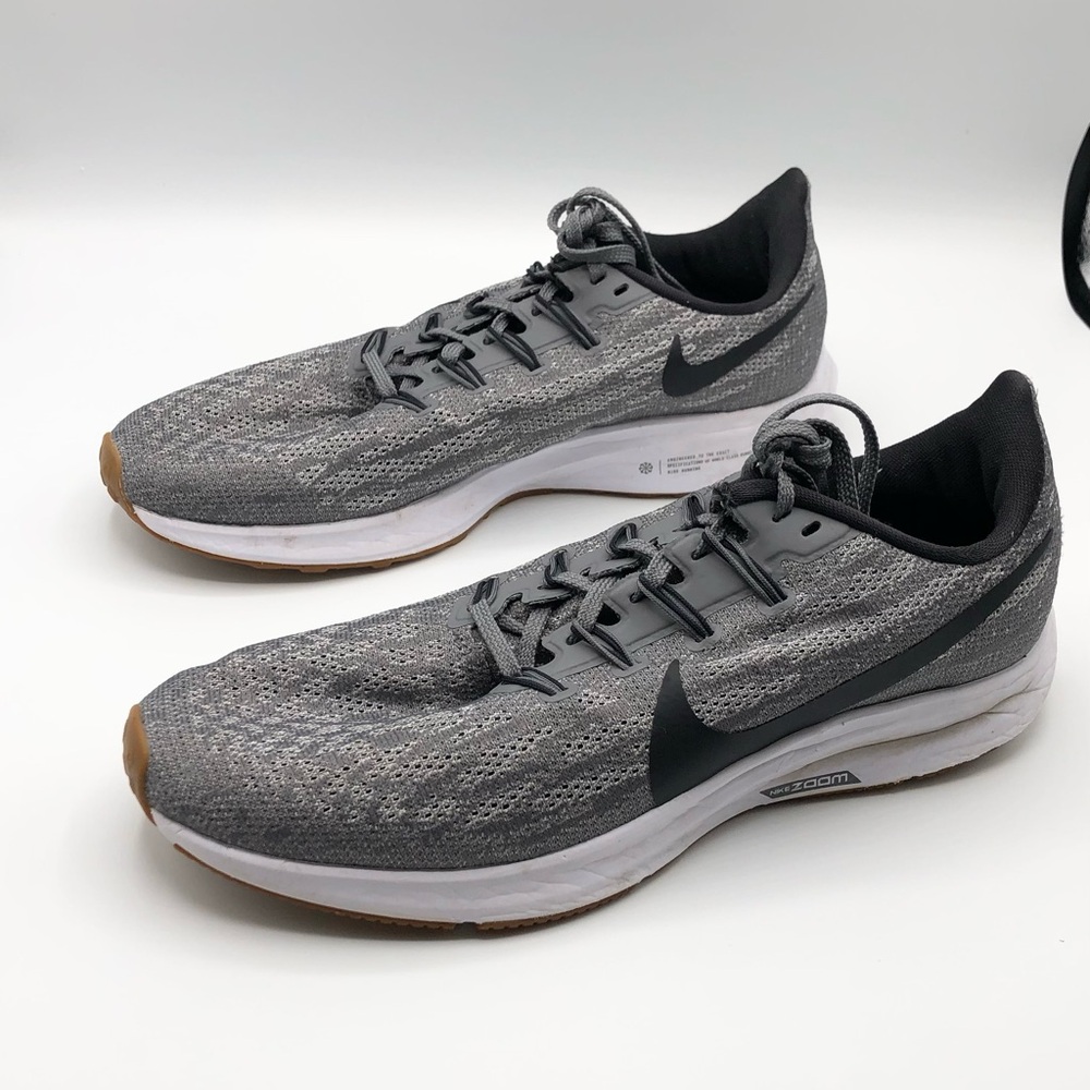 Nike Grey Zoom Pegasus 36 Running Athletic Sneaker Unisex Men’s 8/Women’s 9.5